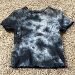Tie dye, wild fable, waffle knit, fitted, cropped top